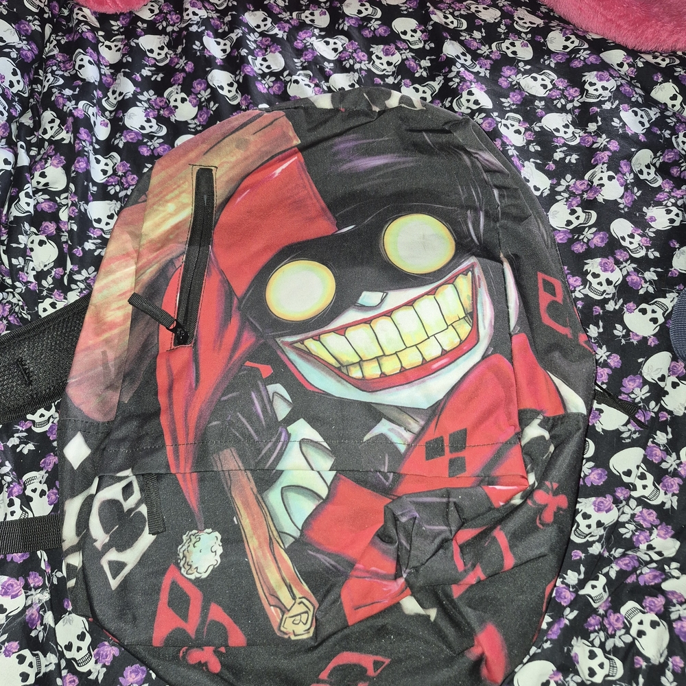 DC Comics Harley Quinn Black and White Backpack